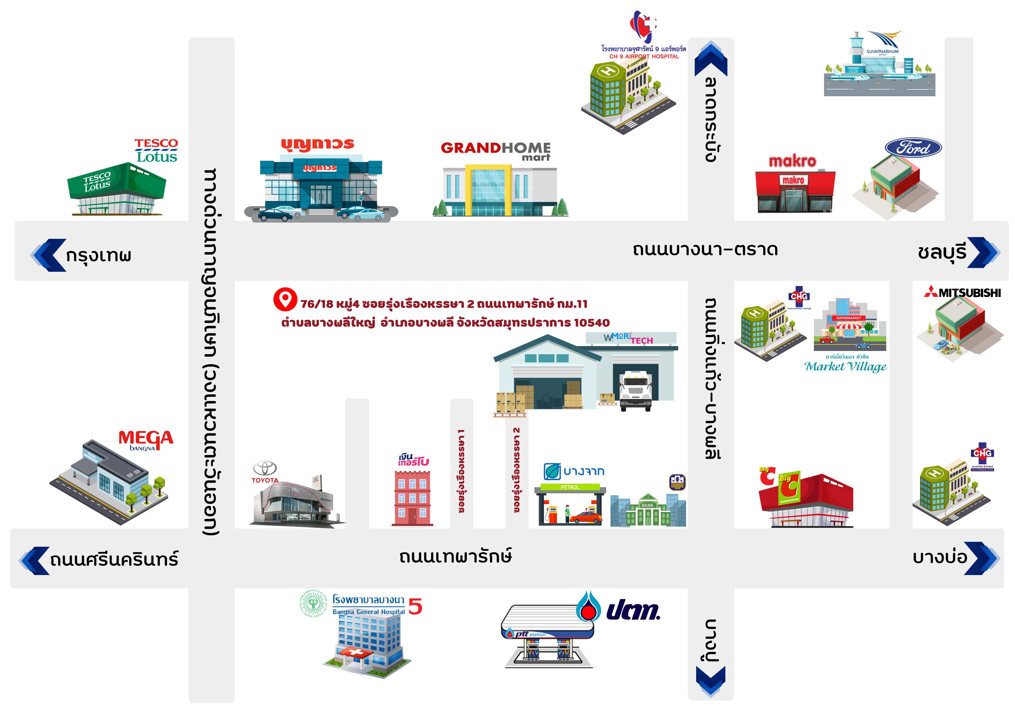 Mori-Tech Machinery (Thailand) Co., Ltd. Map
